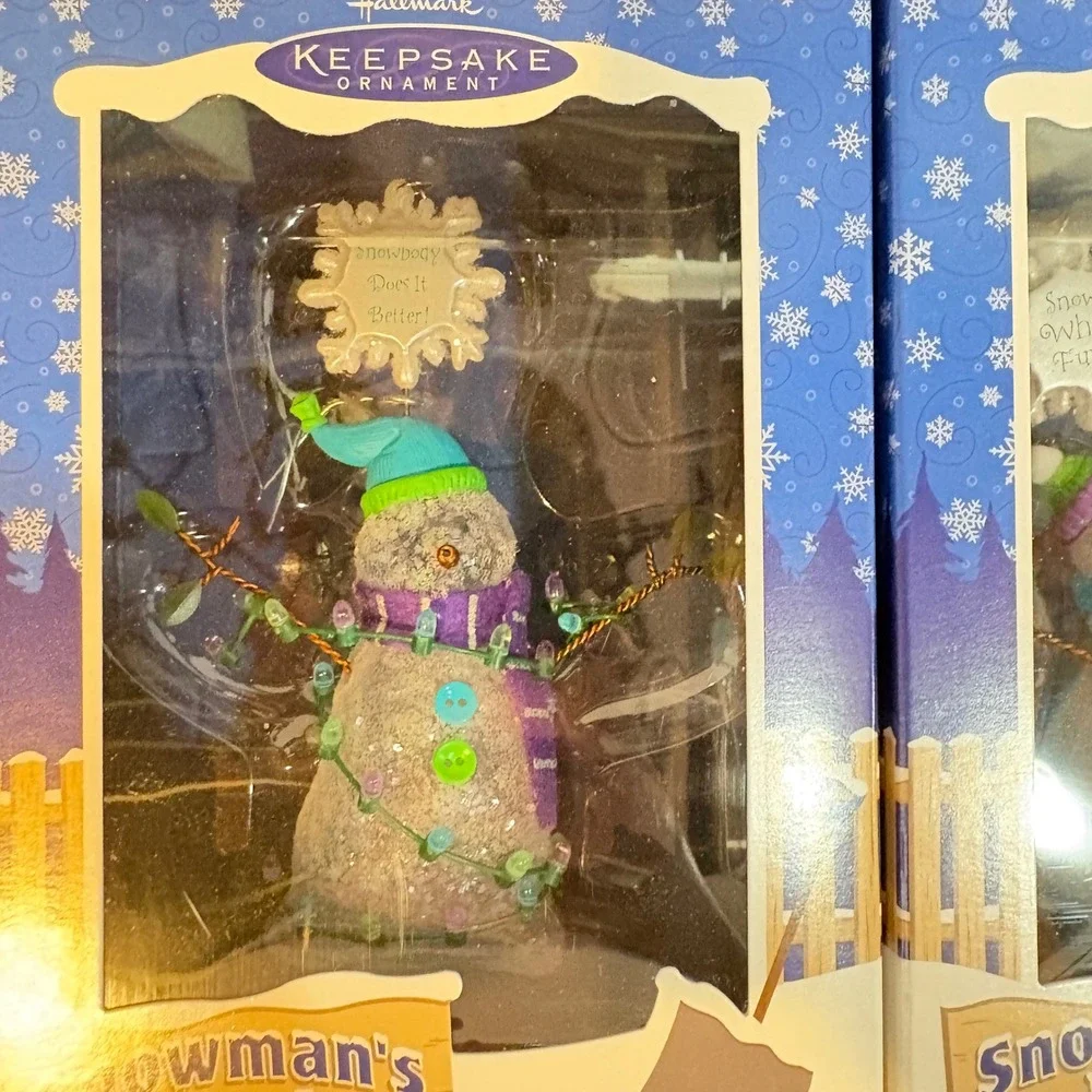 Hallmark Keepsake Snowman's Land Figures Set of 7 Tammy Haddix 2003 Vintage